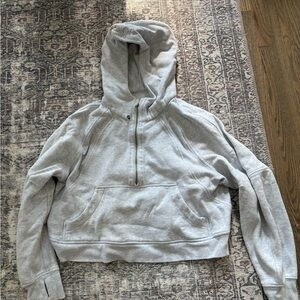 Lululemon Scuba Oversized Half-Zip Hoodie Grey M/L
